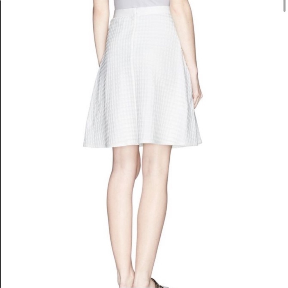 Theory White Textured A-Line Skirt - Picture 8 of 9